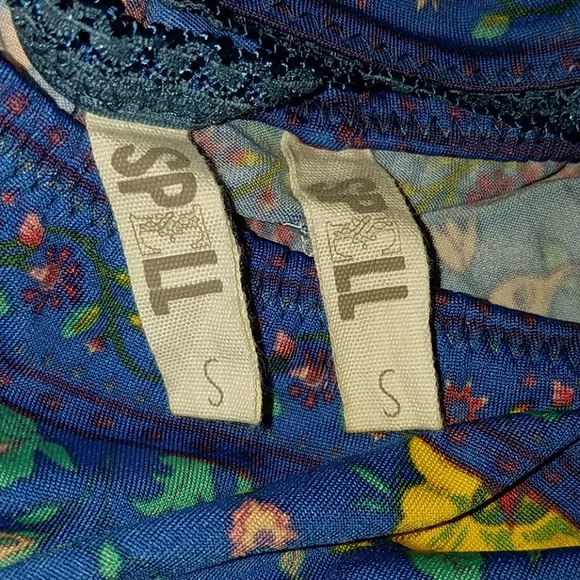 Spell designs lovebird bralette bloomer set S blue - Picture 7 of 8